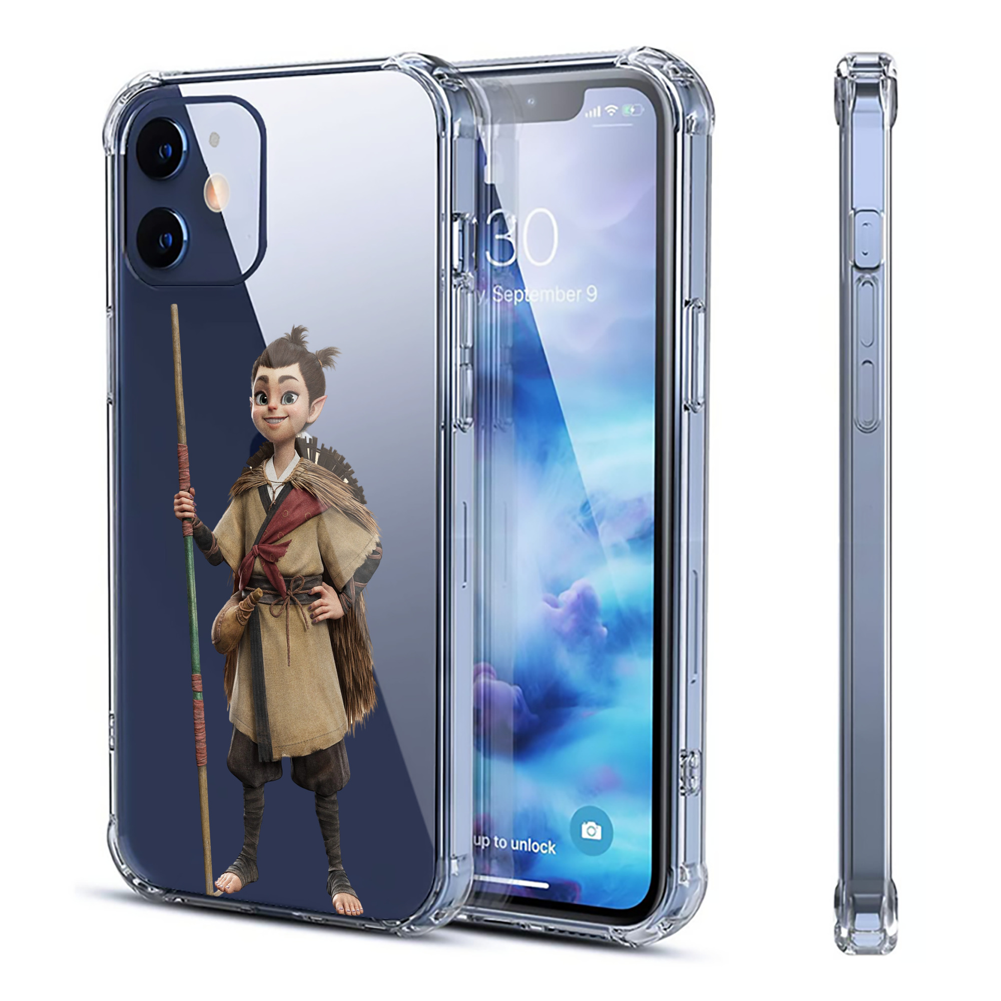 （画像用） Ne Zha 2 ナタ 魔童の大暴れ 【iPhone 12シリーズ対応】透明スマホケース（クリアソフトケース）